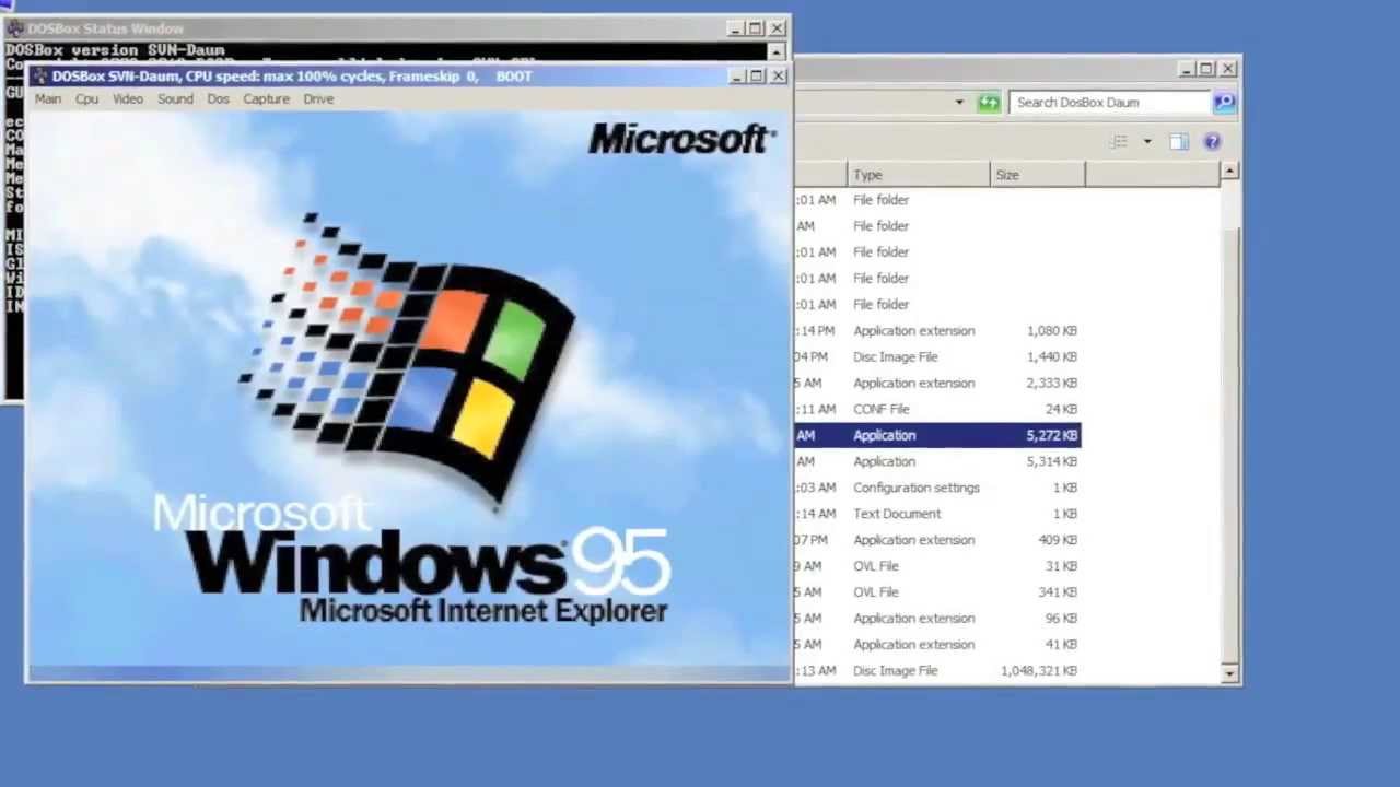 Windows 95 img file for dosbox